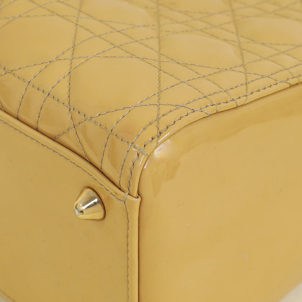 Dior Lady Dior Leather Handbag Style 110