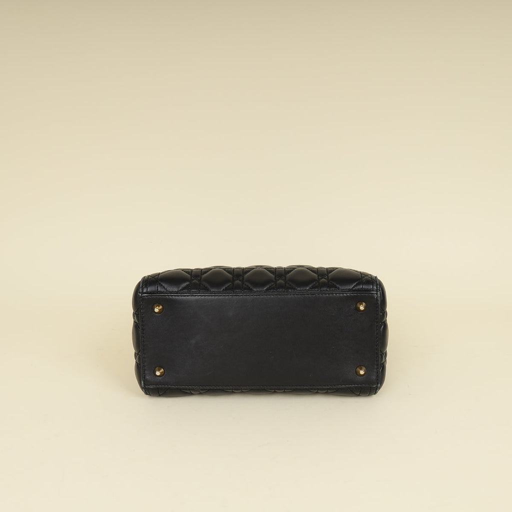 Dior Lady Dior Leather Handbag Style 82