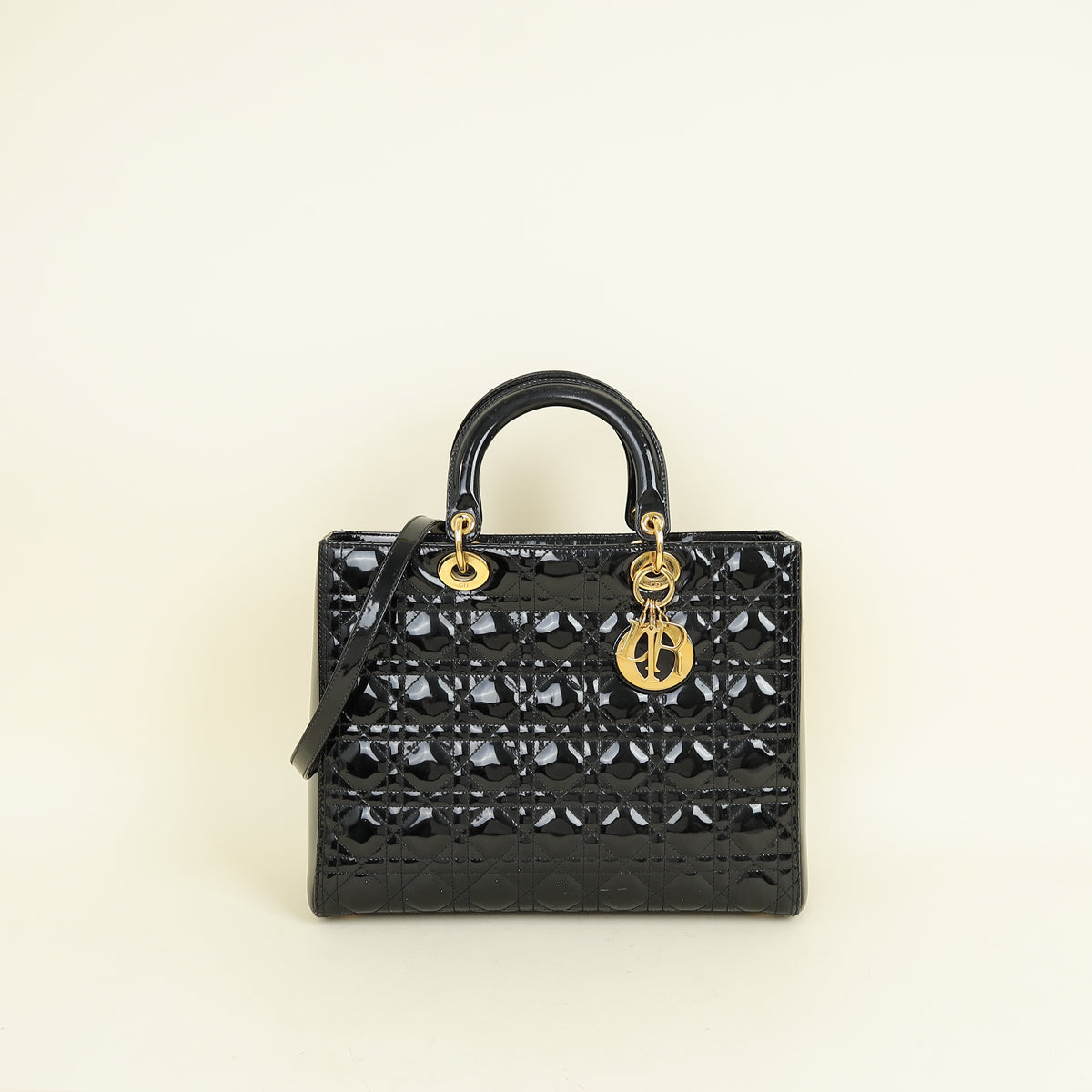 Dior Lady Dior Leather Handbag Style 108