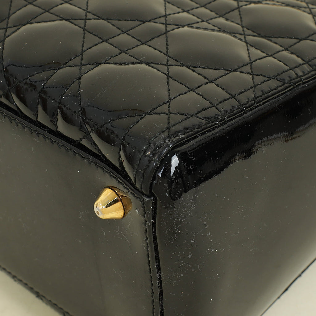 Dior Lady Dior Leather Handbag Style 108
