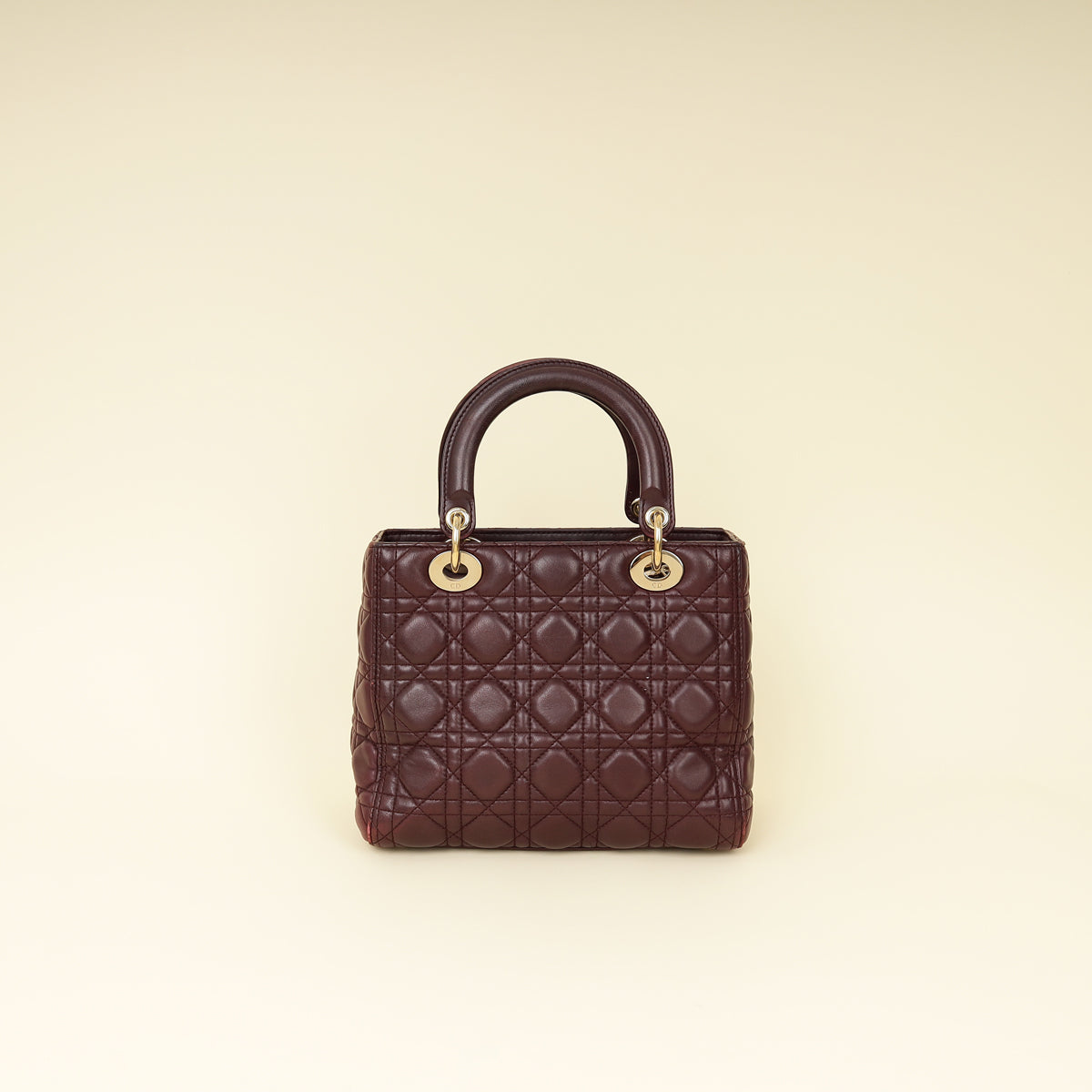 Dior Lady Dior Burgundy Handbag Style 3