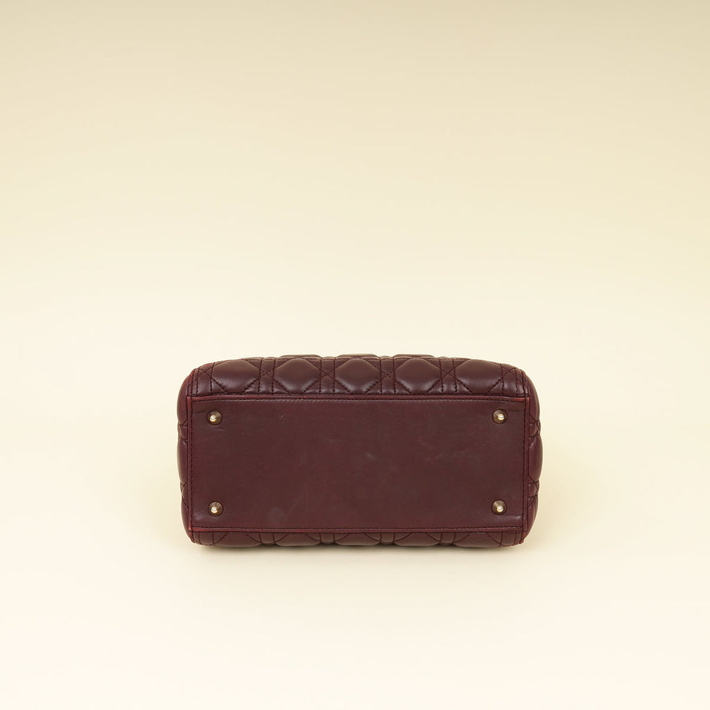 Dior Lady Dior Burgundy Handbag Style 3