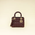 Dior Lady Dior Burgundy Handbag Style 3