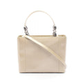 Dior Handbag Maris Pearl Beige Patent Leather 2-Way