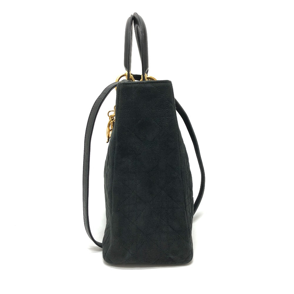 Dior Handbag Leather / suede black Lady Dior LADY DIOR Women