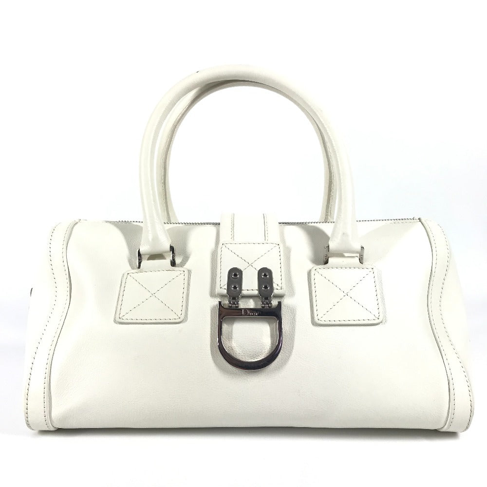 Dior Handbag leather white D logo Women