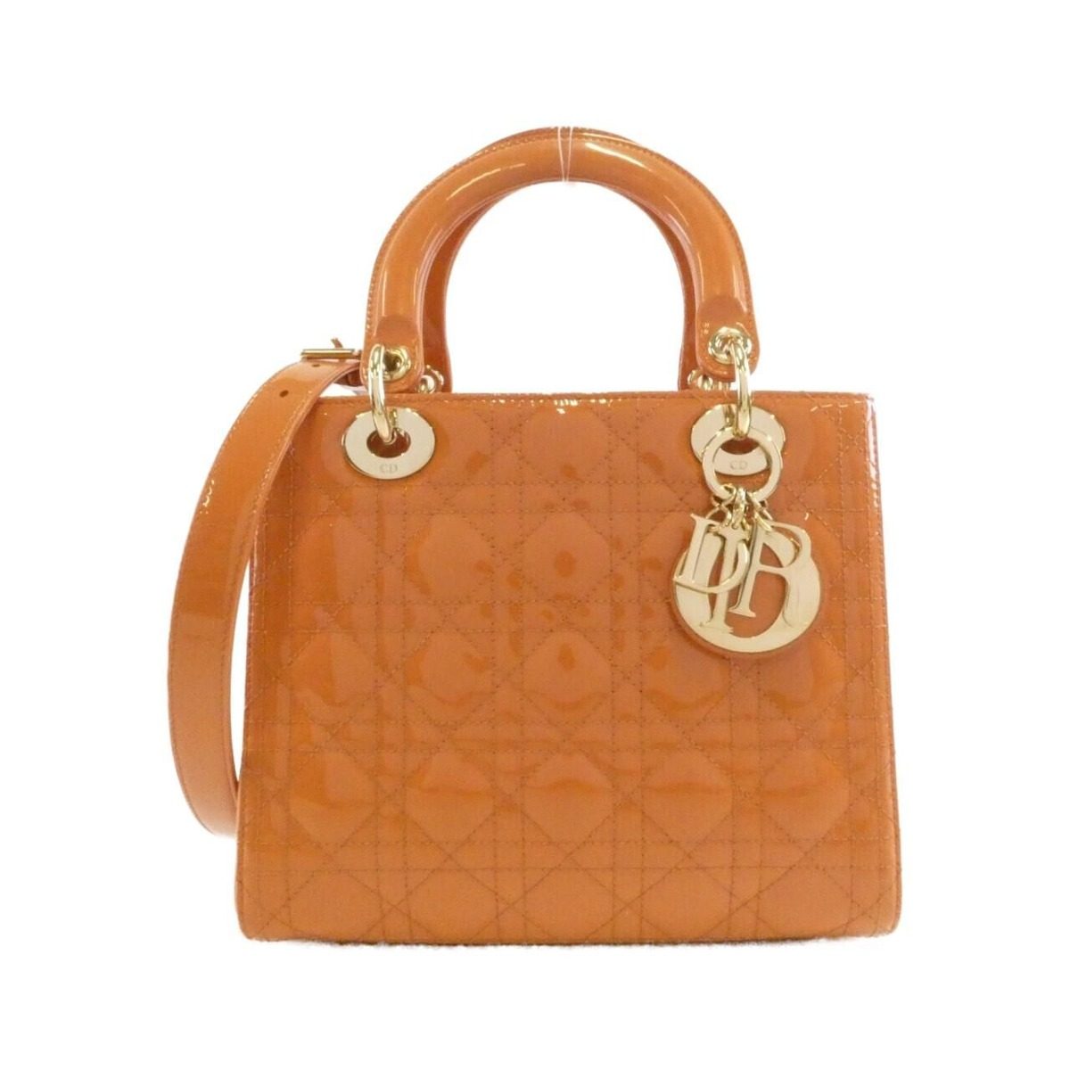 Dior Lady Bag Handbag Orange