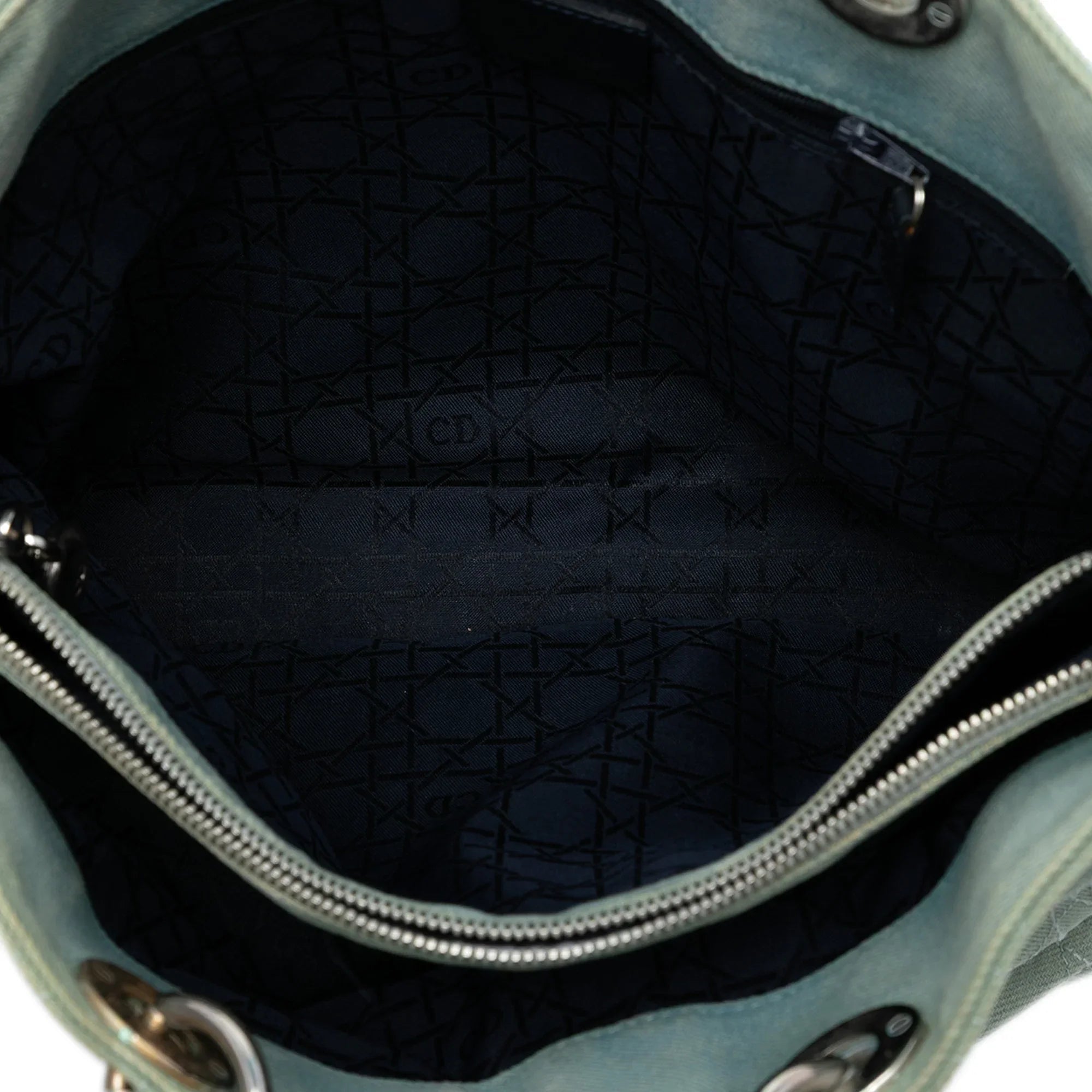 Dior Lady Dior Cannage Blue Handbag