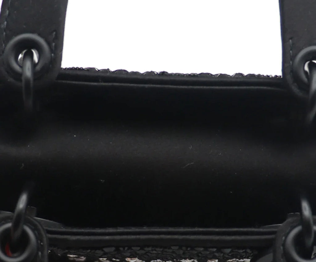 Mini Dior Black Beaded Handbag