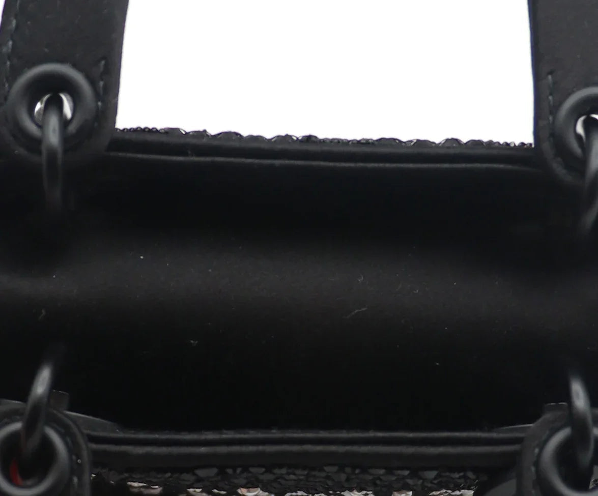 Mini Dior Black Beaded Handbag