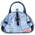 Dior Double Saddle Bag Navy Denim Canvas