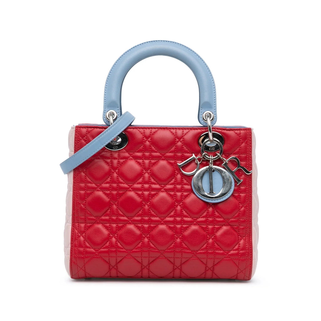 Dior Lady Dior Cannage Red Handbag Cannage