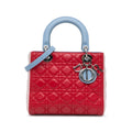 Dior Lady Dior Cannage Red Handbag Cannage