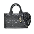 Dior Book Tote Handbag Mini Shoulder Macro Kana Jukafu Black Whp