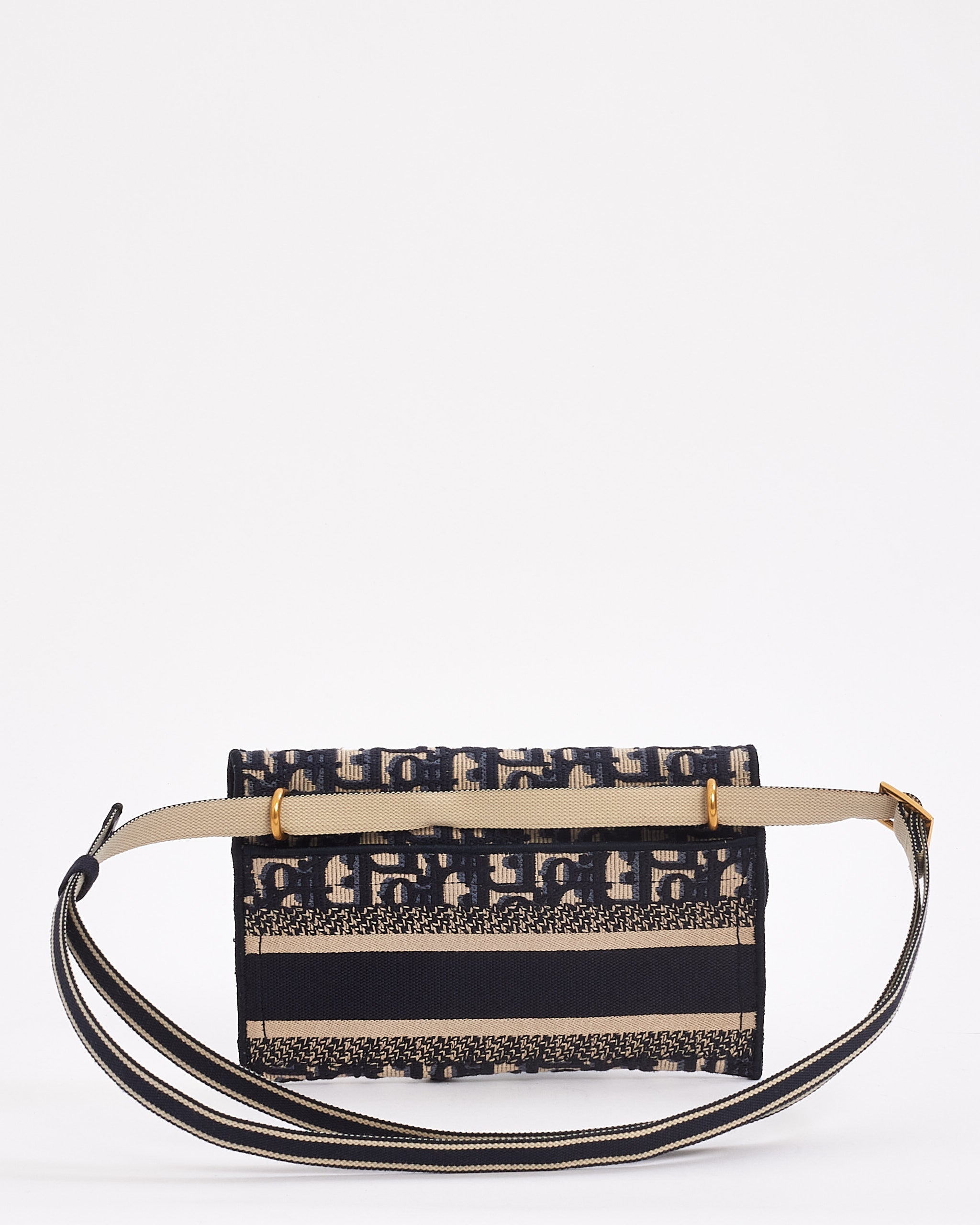 Dior Leather Canvas Clutch Bag