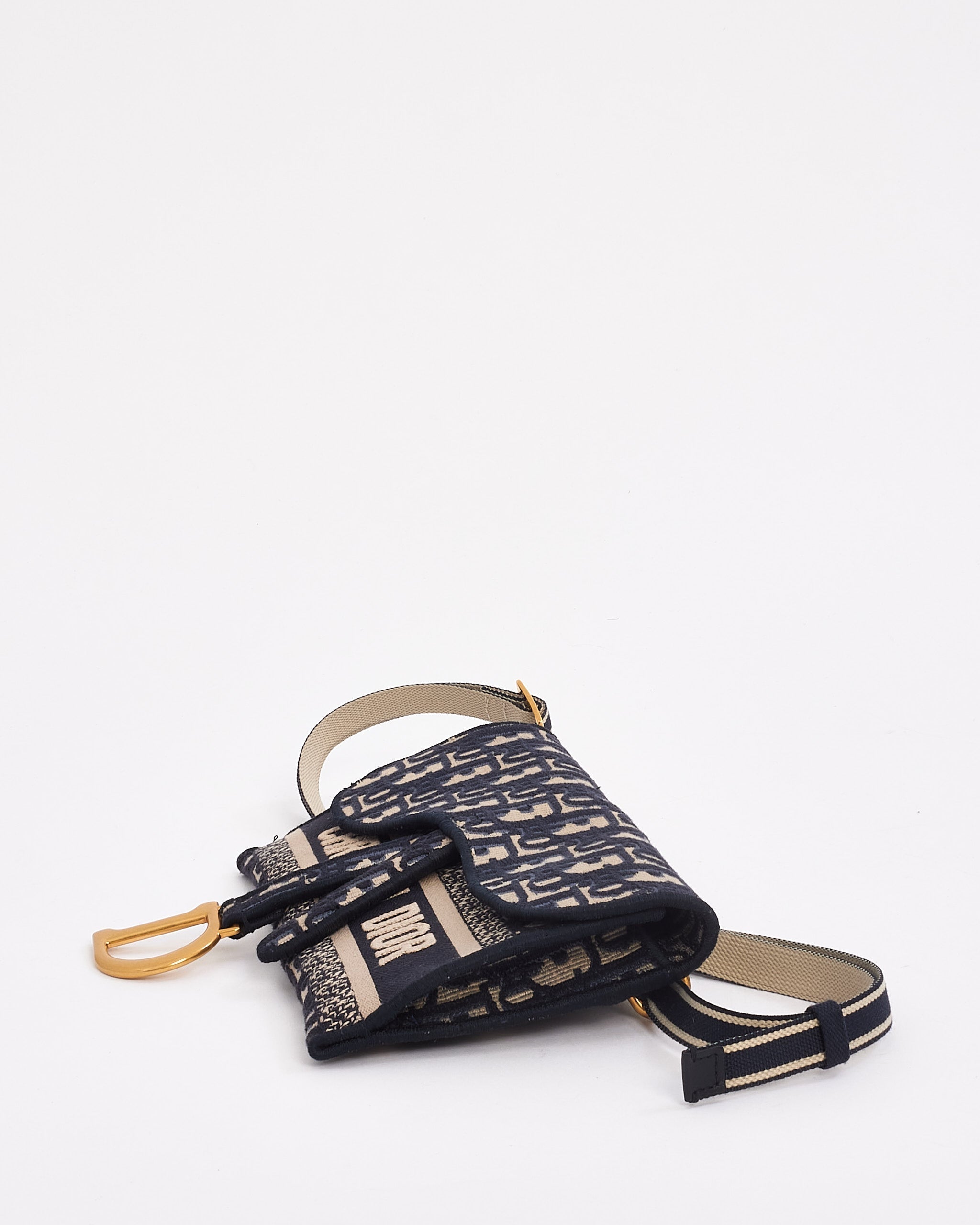Dior Leather Canvas Clutch Bag