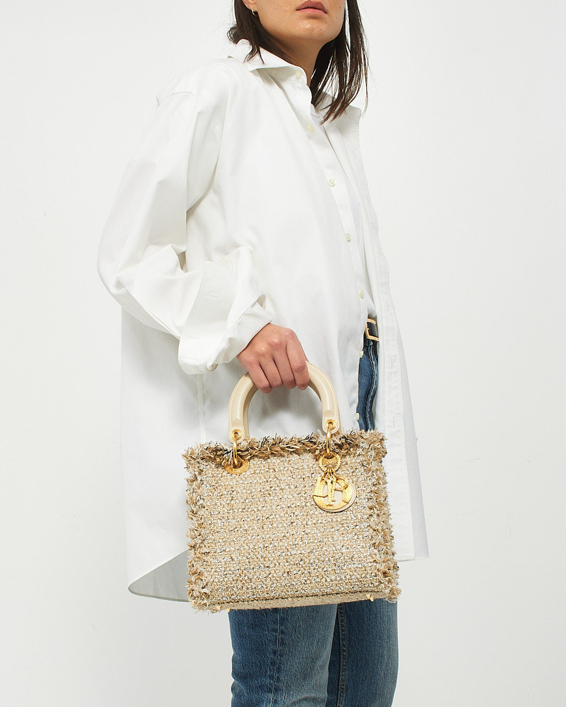 Dior Lady Dior Leather Handbag