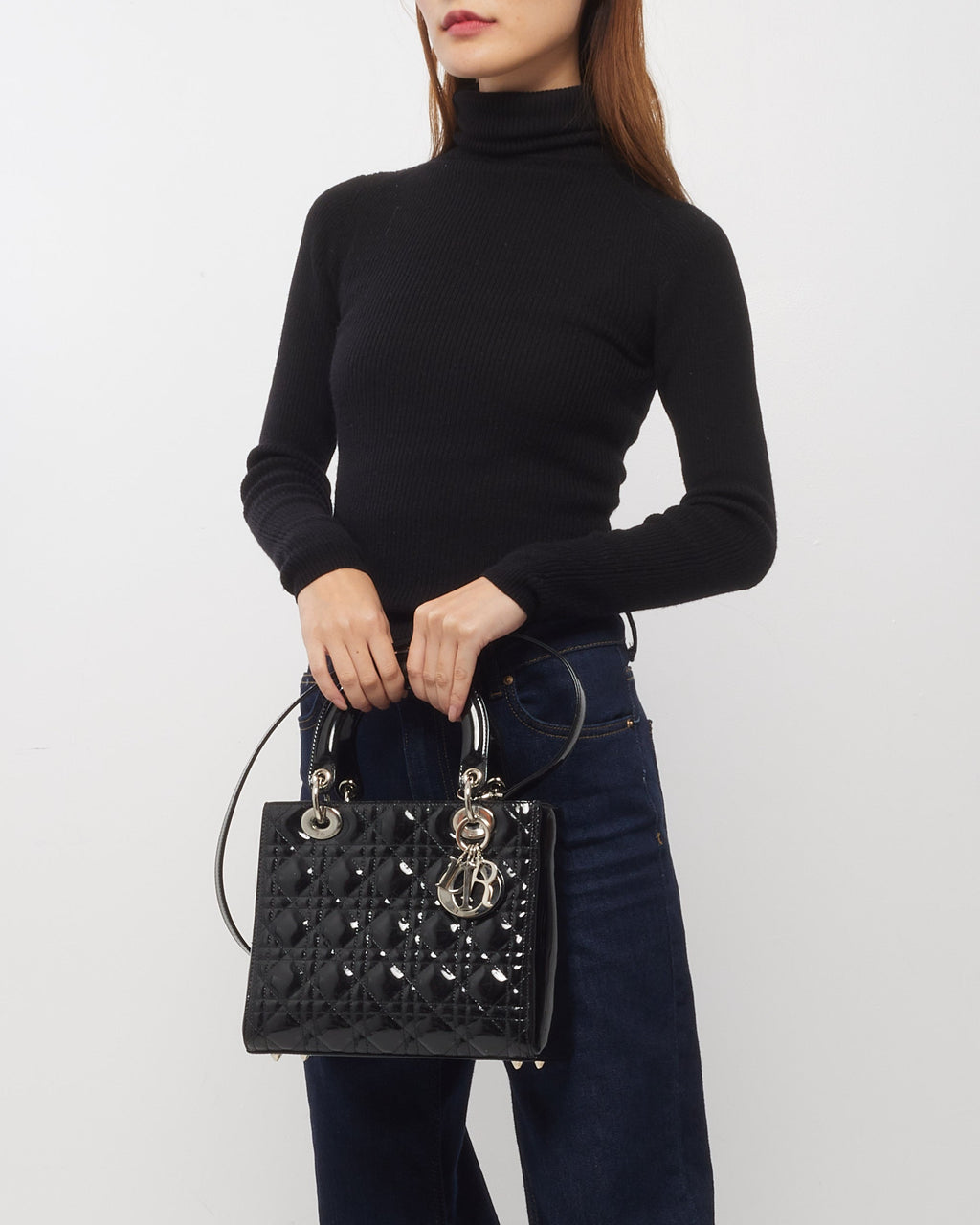 Dior Lady Dior Leather Handbag