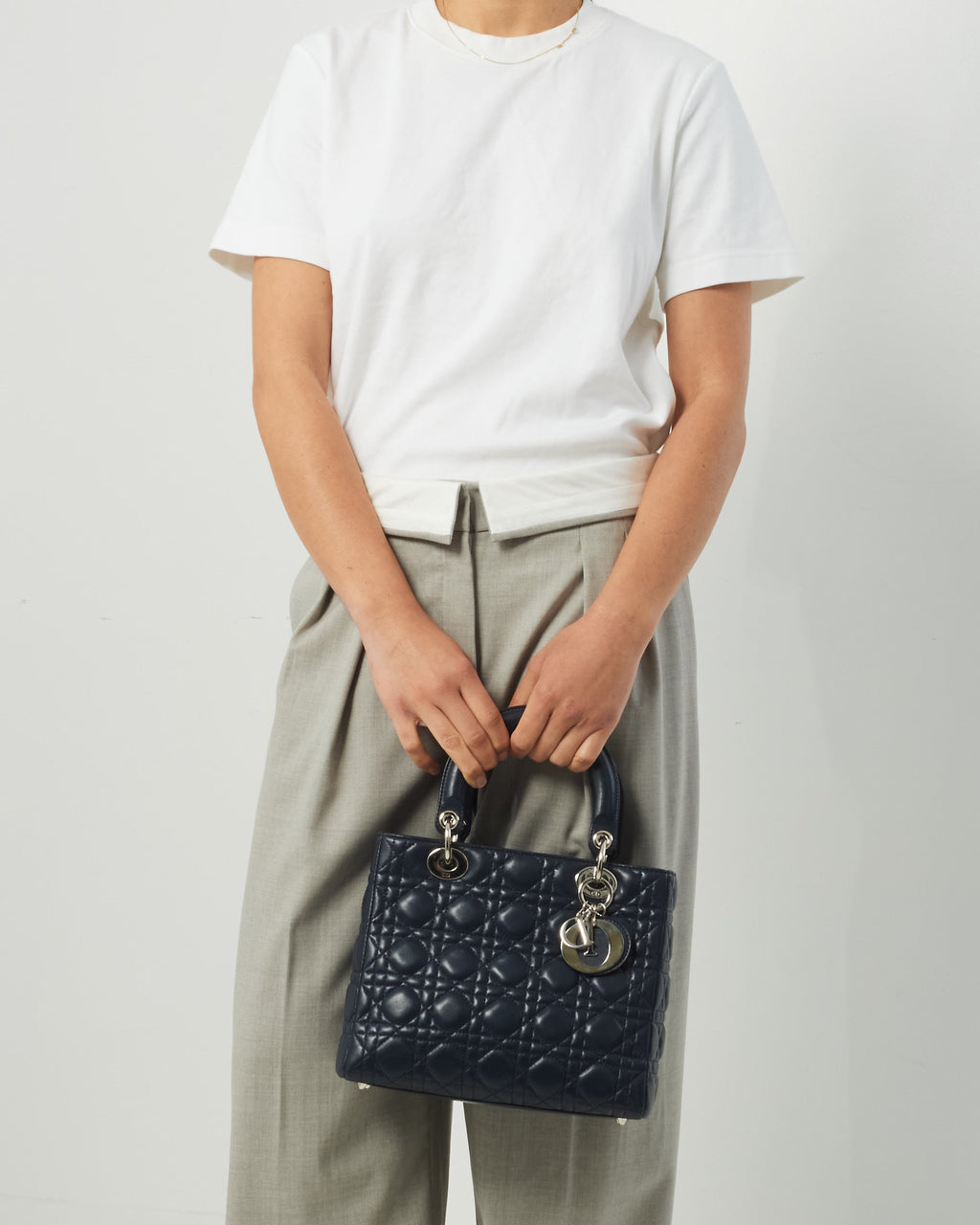 Dior Lady Dior Leather Mini Handbag