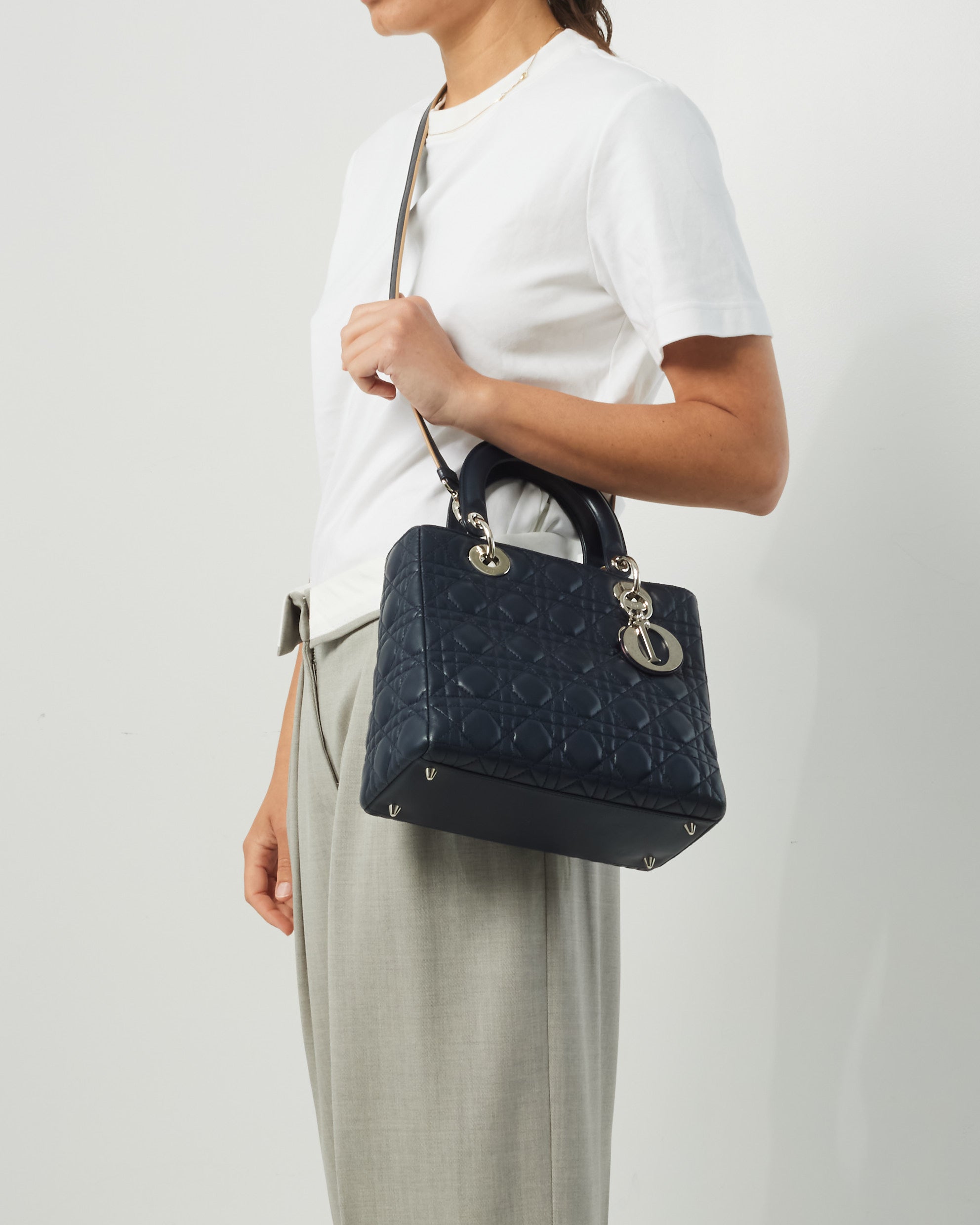 Dior Lady Dior Leather Handbag