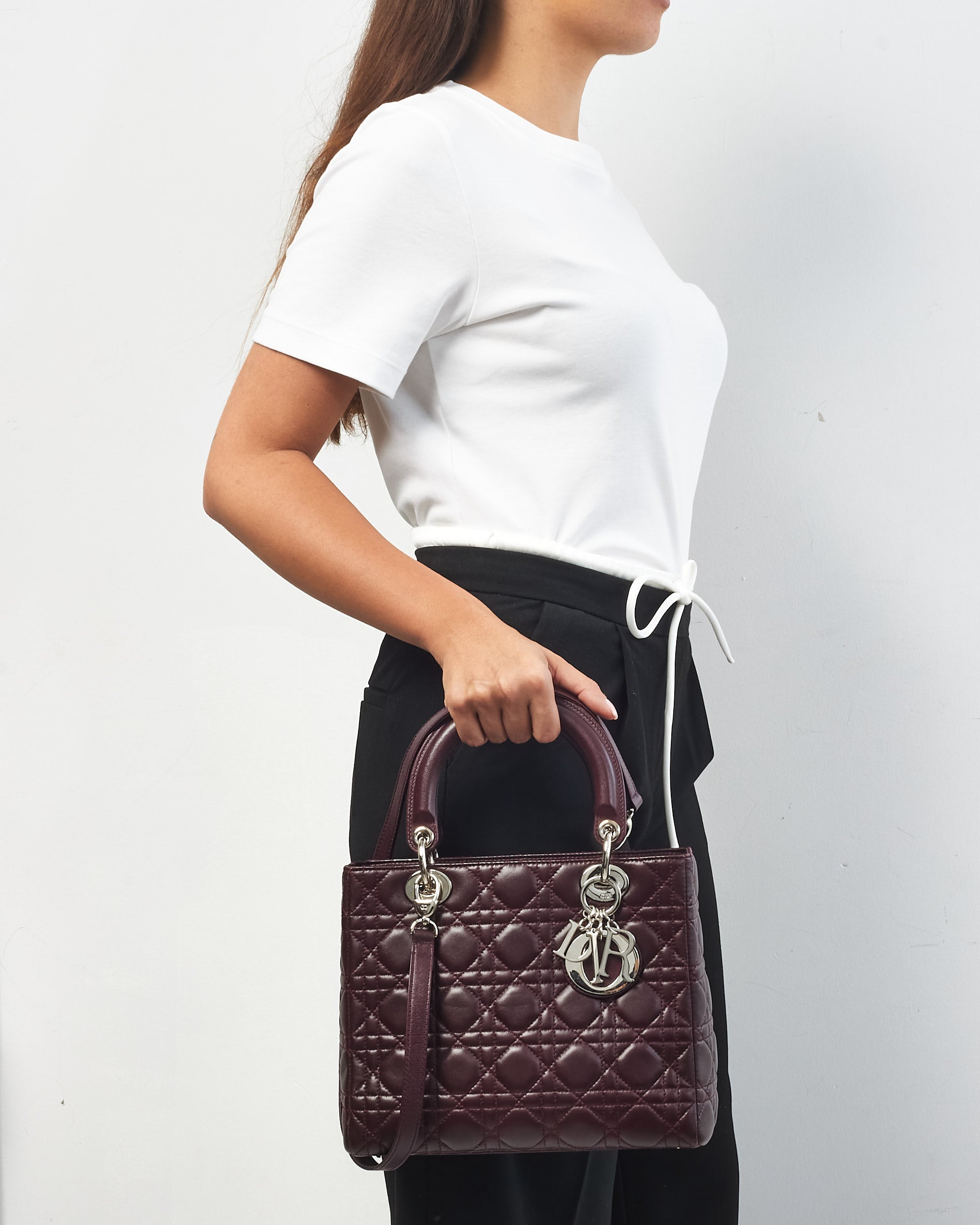 Dior Lady Dior Leather Handbag