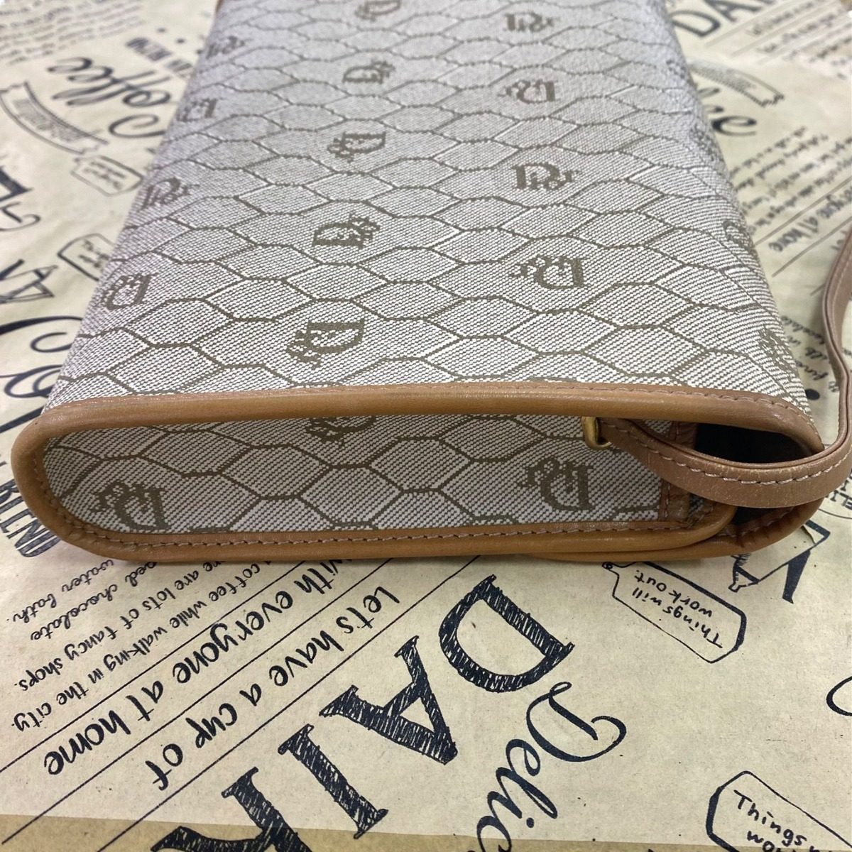 Dior Shoulder Bag Pochette Trotter White Travel