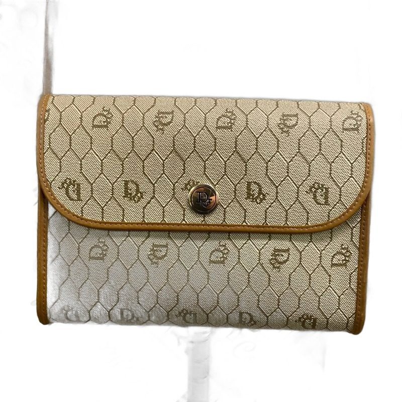 Dior Shoulder Bag Pochette Trotter White Travel