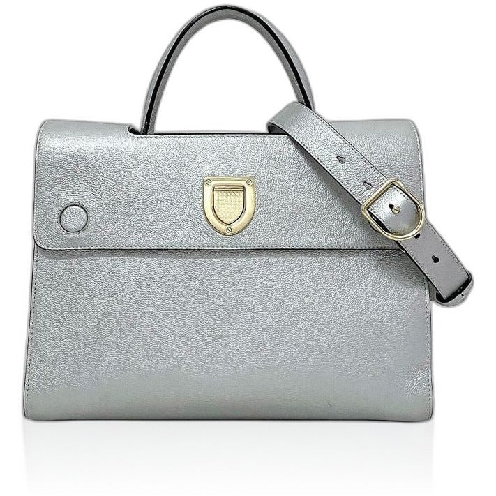 Dior 2-Way Bag Silver Gold