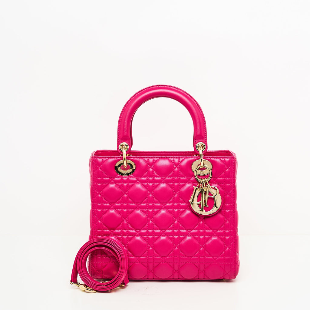Dior Lady Dior Lou Leather Handbag