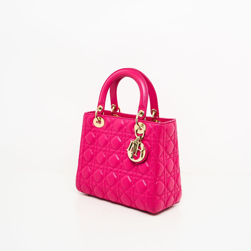 Dior Lady Dior Lou Leather Handbag