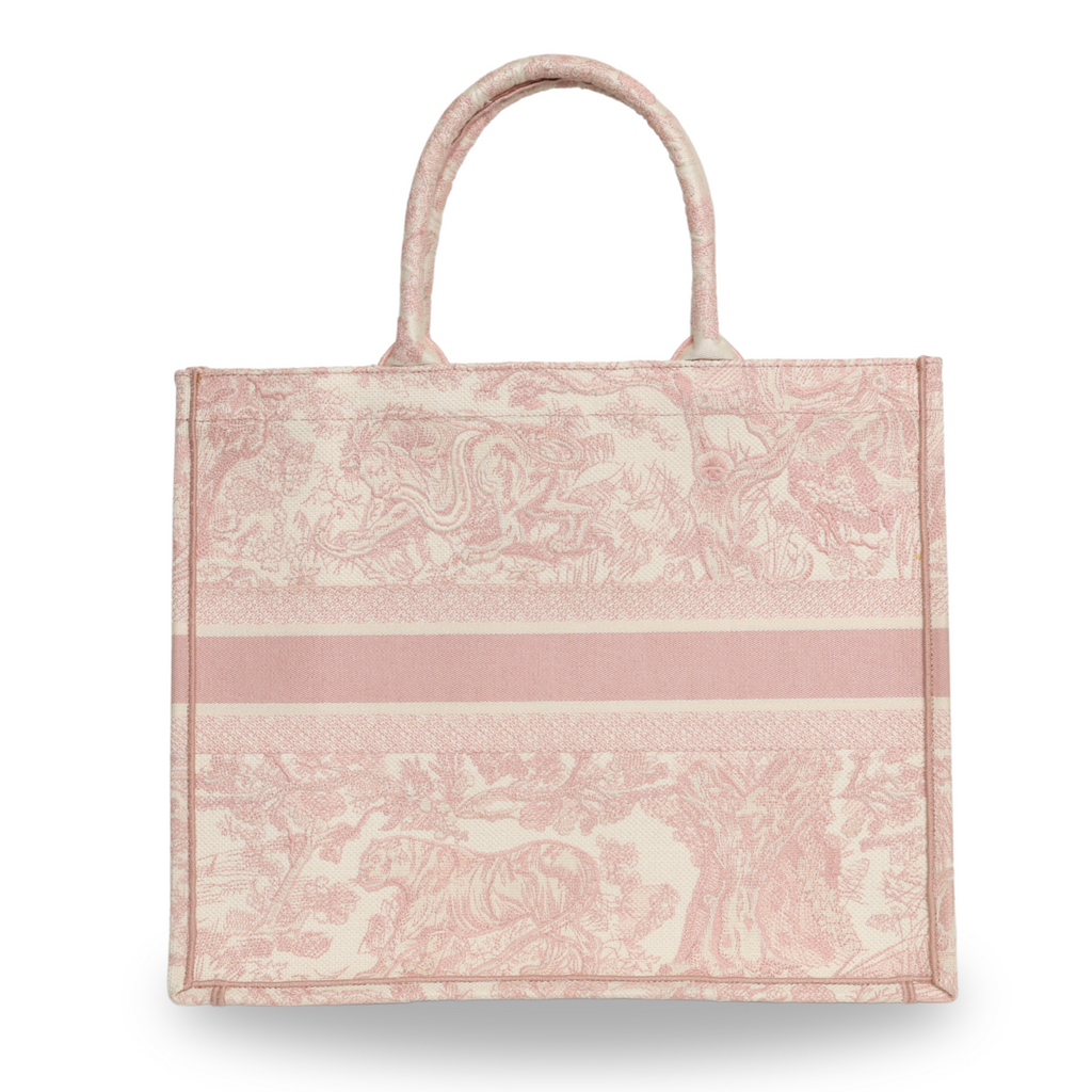 Dior - Canvas Large Dioriviera Toile De Jouy Book Tote Rose