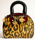 RARE MINI VINTAGE CHRISTIAN DIOR 2004 LEOPARD CHEETA DICE GAMBLER BAG GHW