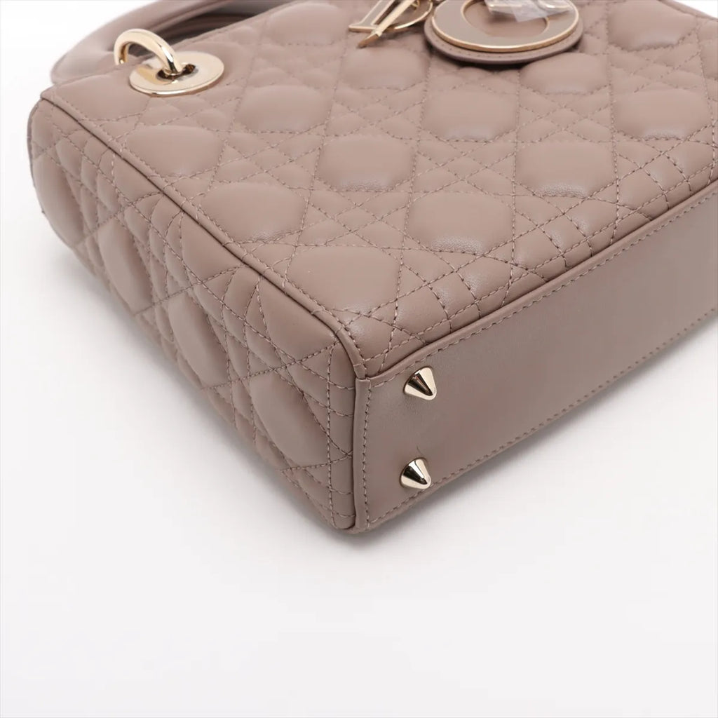 Dior Lady Dior Cannage Beige Handbag