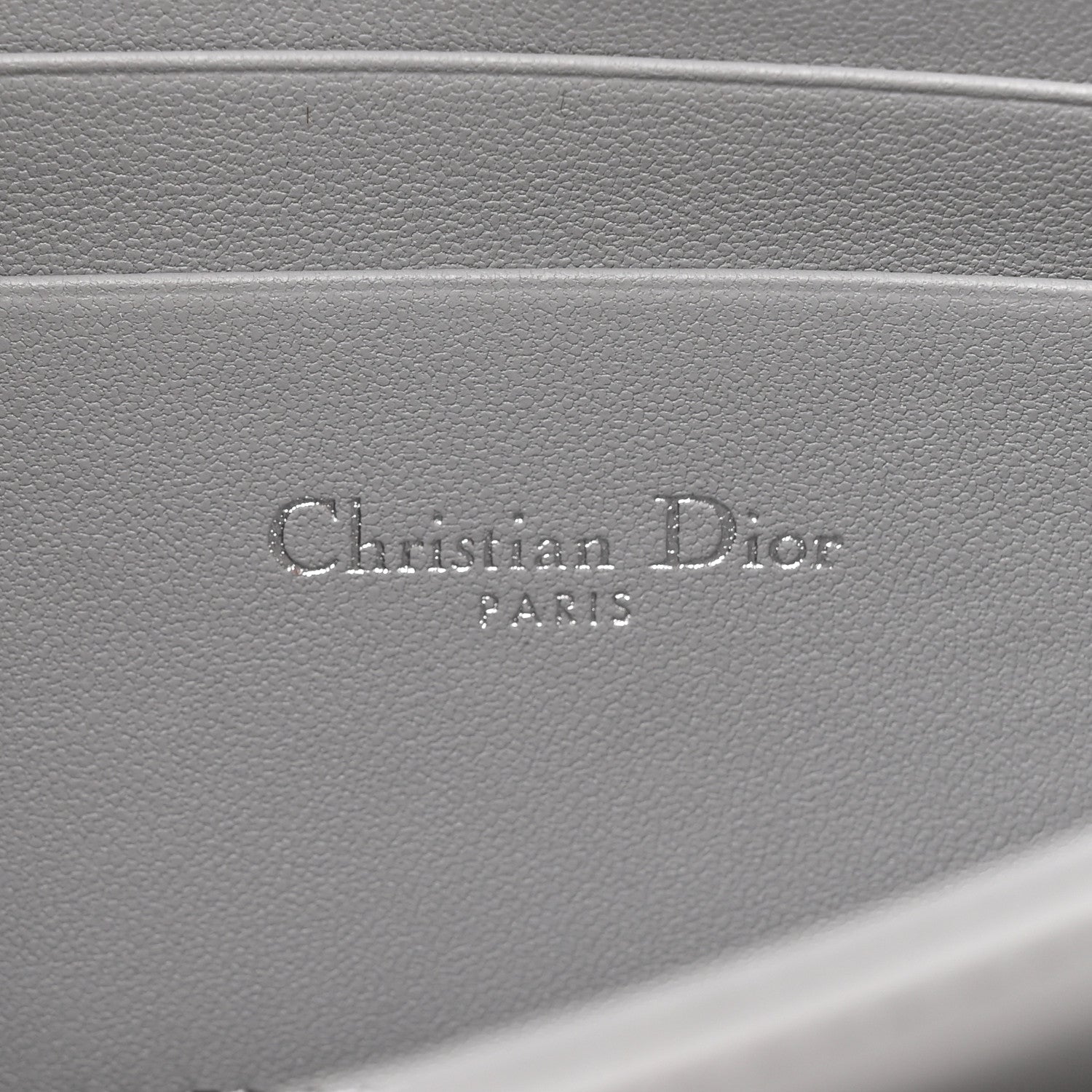 Iridescent Metallic Lambskin Cannage Mini My Dior Bag Silver
