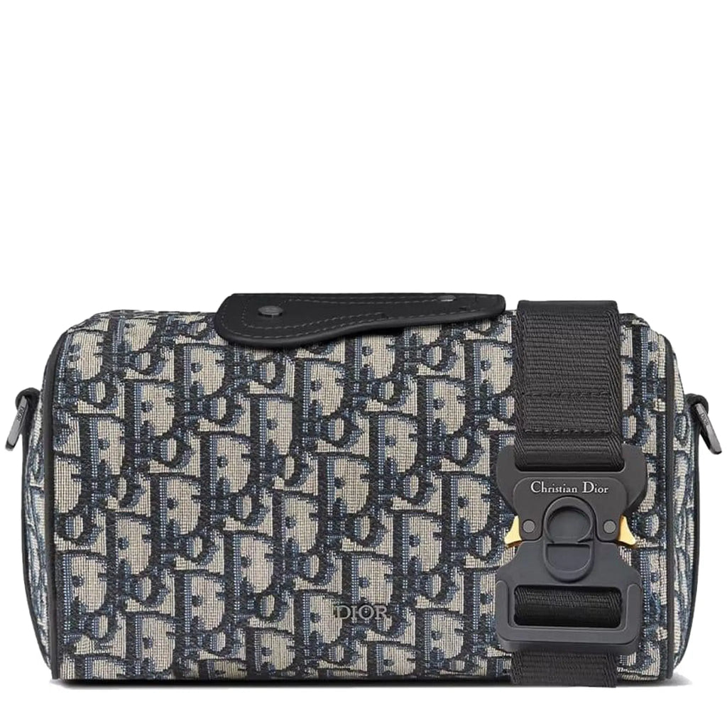 Dior Lingot 22 Oblique Black Beige Messenger Bag