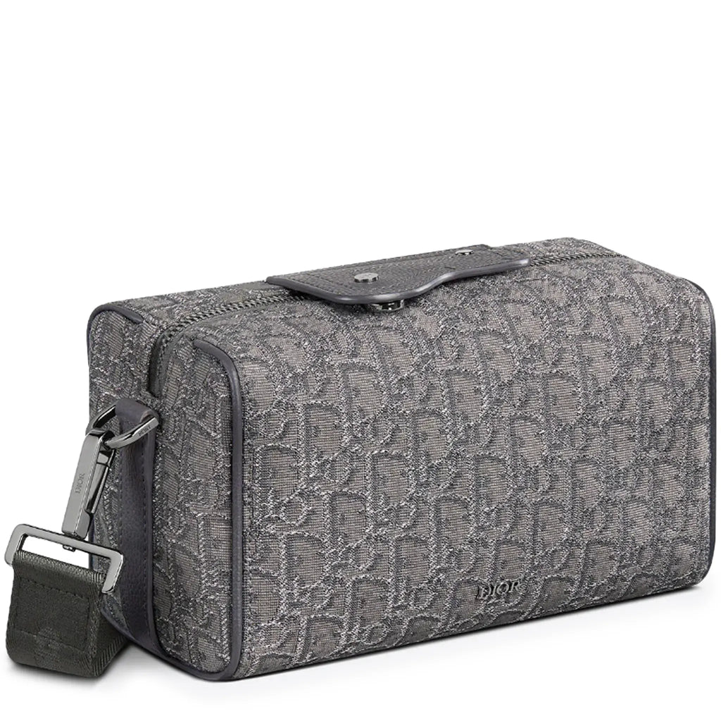 Dior Lingot 22 Oblique Dark Grey Messenger Bag