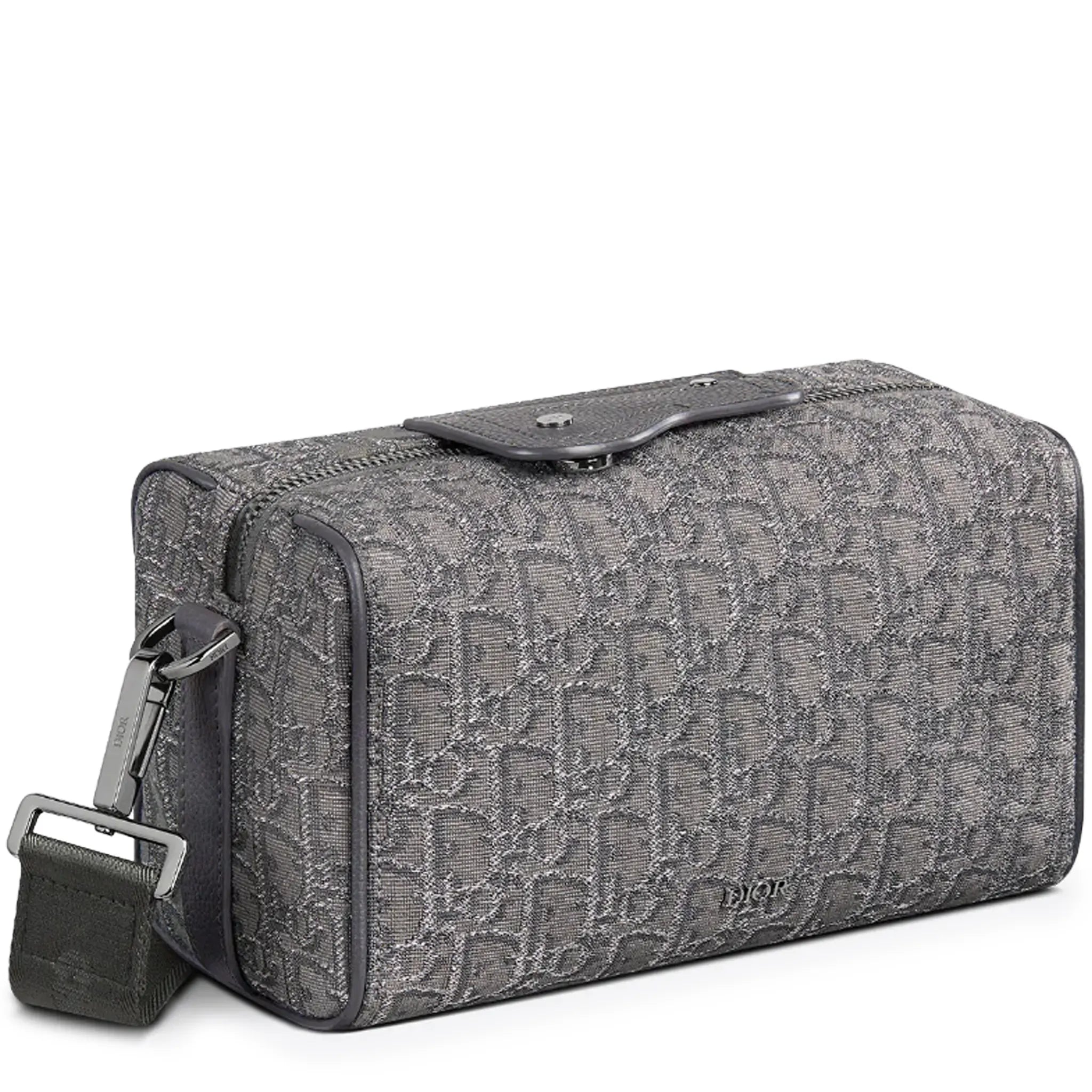 Dior Lingot 22 Oblique Dark Grey Messenger Bag