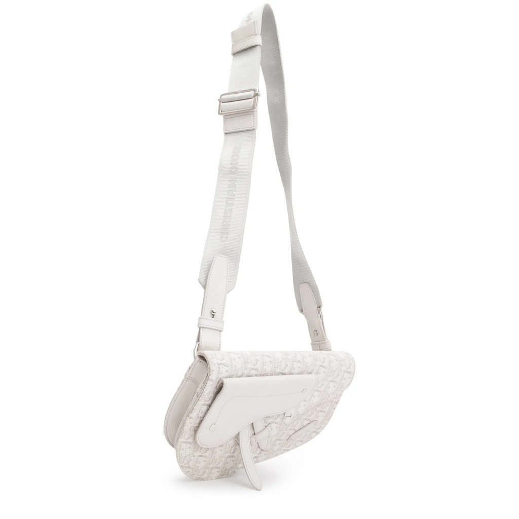 Dior Oblique Canvas Saddle Messenger Bag Beige