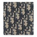 Dior Oblique Jacquard Beige and Black Vertical Bifold Wallet