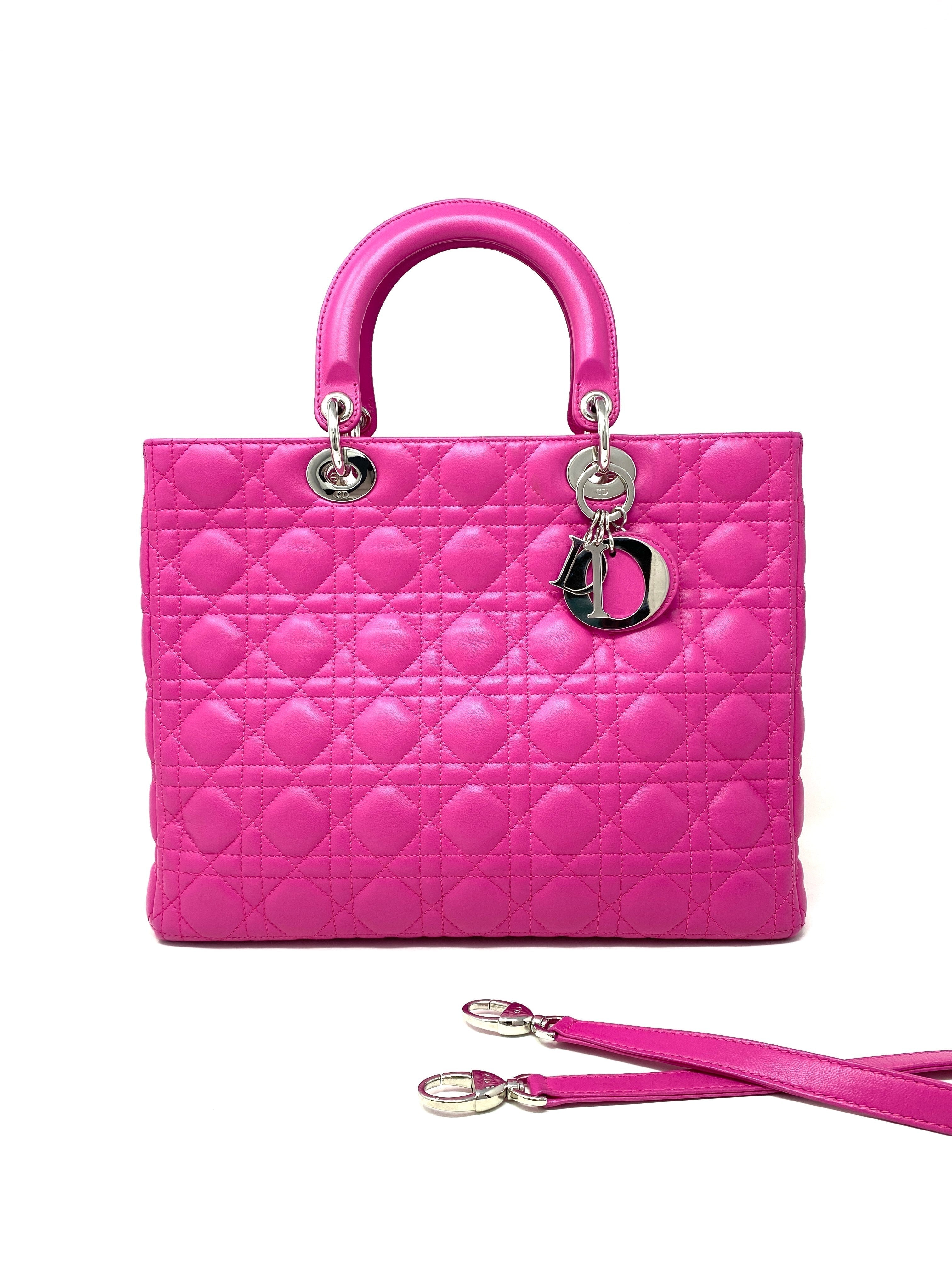 Dior Lady Dior Leather Handbag