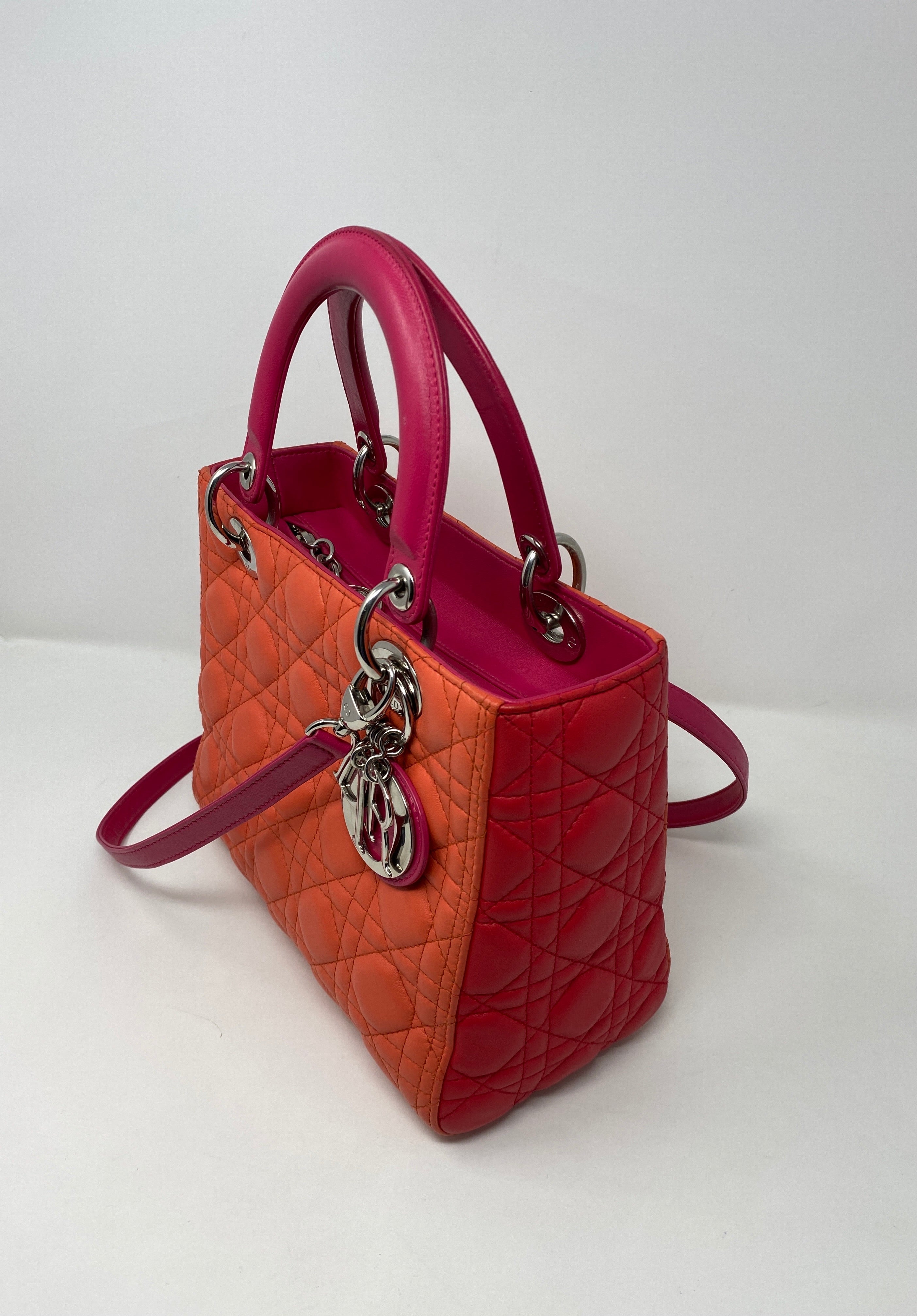 Dior Lady Dior Leather Handbag