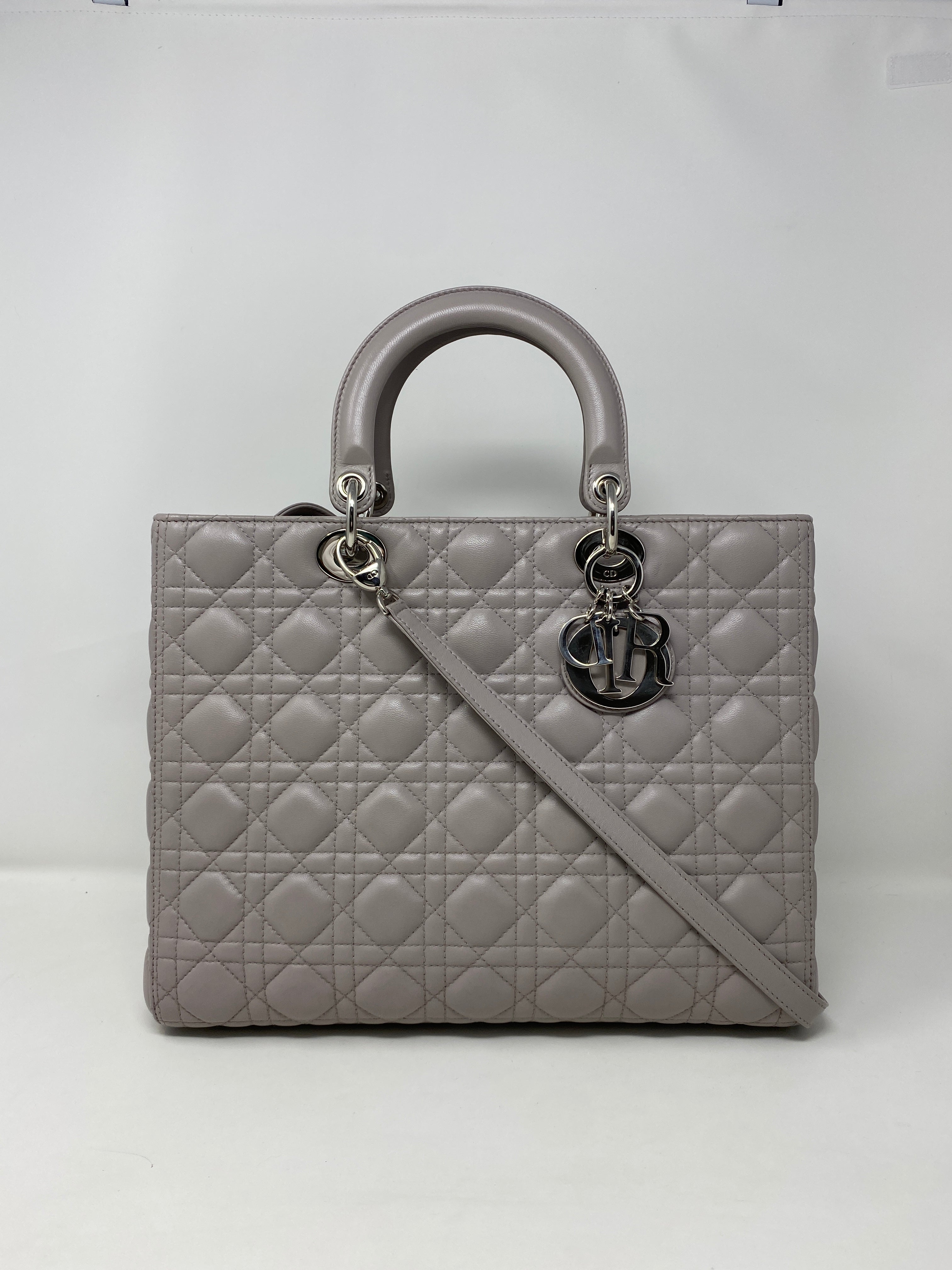 Dior Lady Dior Lou Leather Handbag
