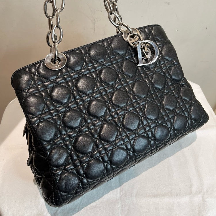 Dior Black Lambskin Handbag Medium