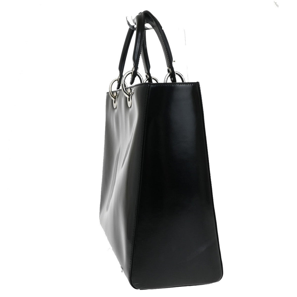 Dior Lady Dior Leather Black Handbag Leather