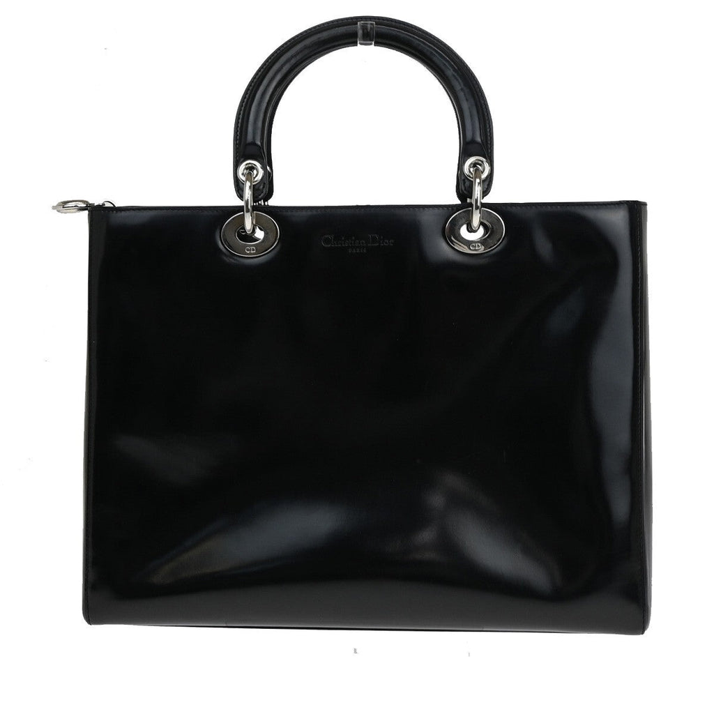 Dior Lady Dior Leather Black Handbag Leather